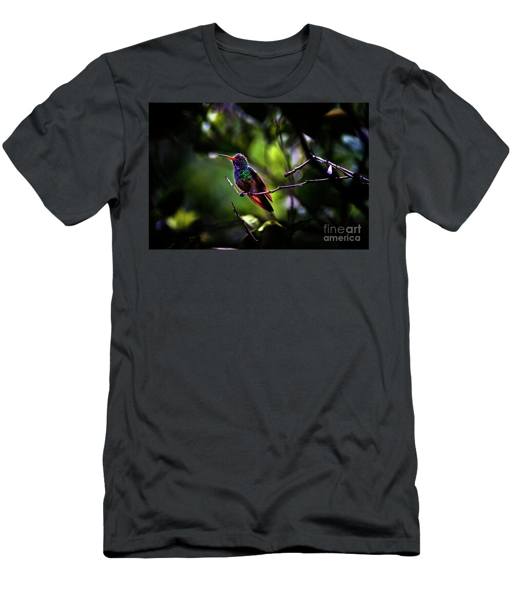 2031e T-Shirt featuring the photograph Colombian Tom Thumb by Al Bourassa