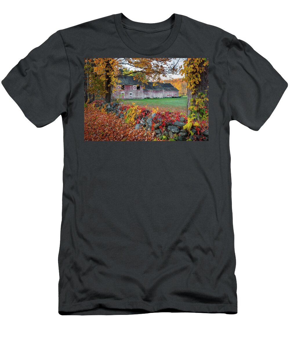 Rural America New England Fall Foliage T-Shirt featuring the photograph Color of New England by Bill Wakeley