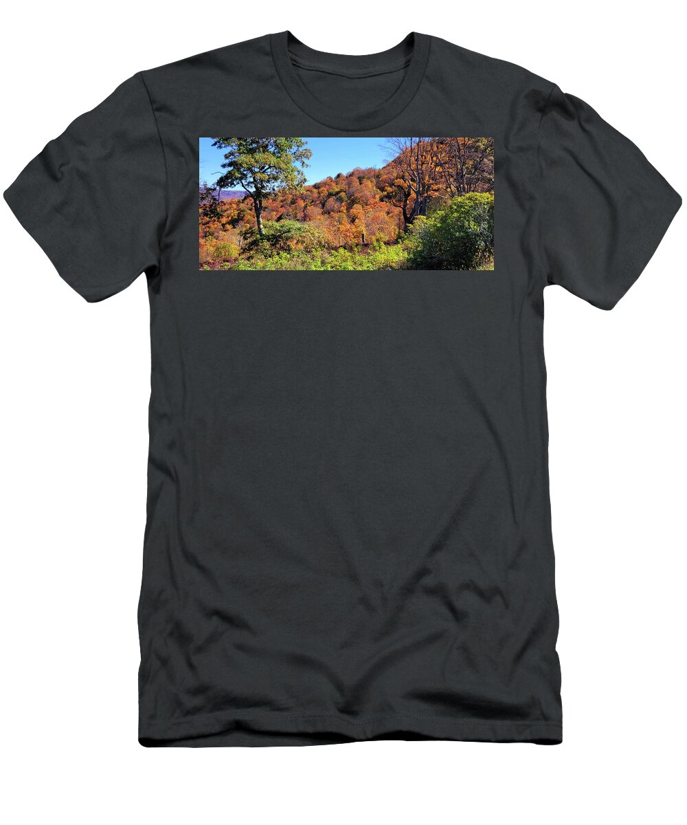 Appalachia T-Shirt featuring the photograph Colorful Hills by Ally White