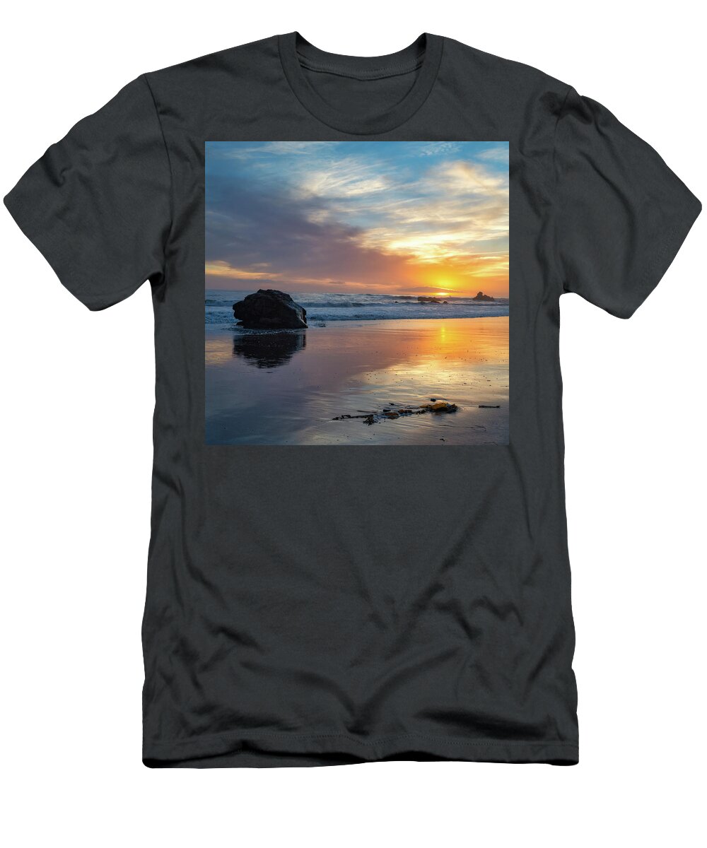 Malibu T-Shirt featuring the photograph Colorful Malibu Sunset by Matthew DeGrushe