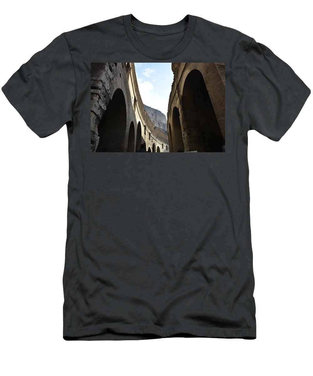 Colosseum T-Shirt featuring the photograph Colosseum of Rome by Regina Muscarella