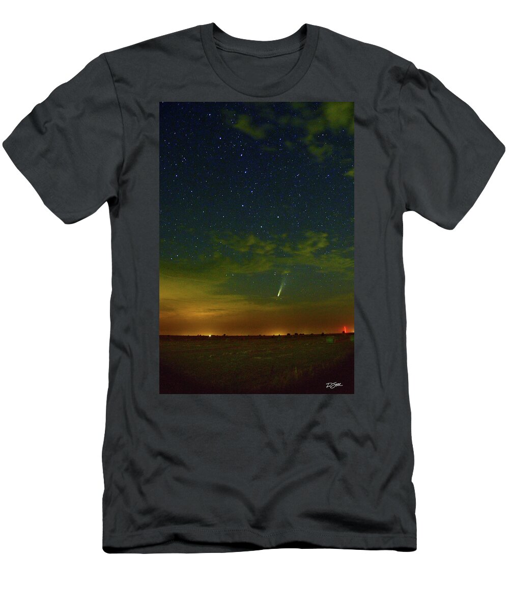 Comet T-Shirt featuring the photograph Comet Neowise by Rod Seel