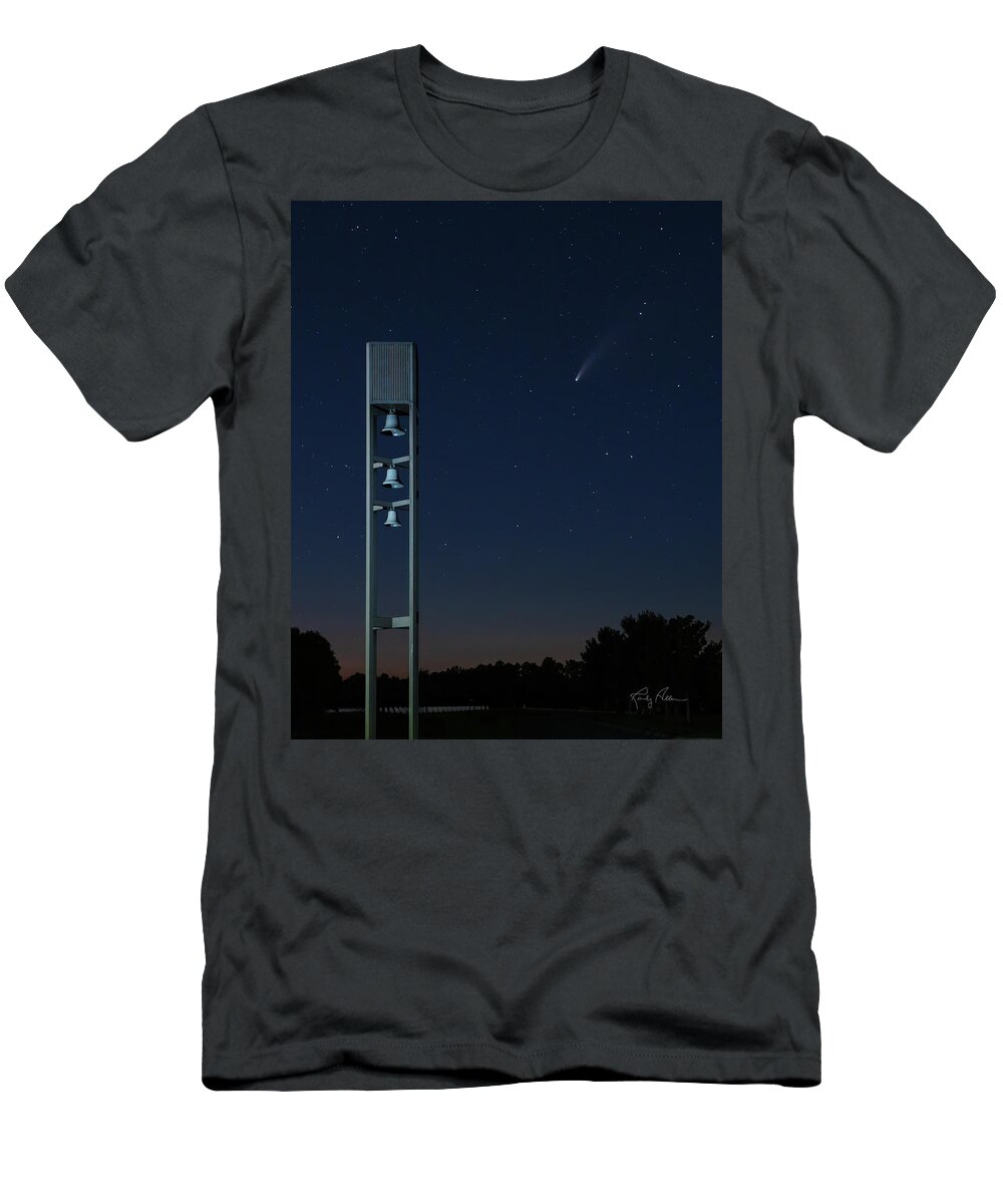 Neowise Comet T-Shirt featuring the photograph Comet Salute by Randall Allen