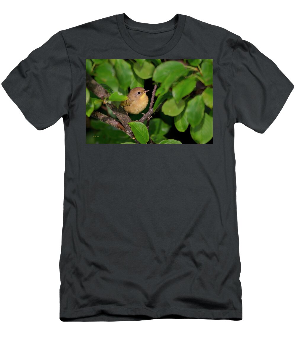 Warbler T-Shirt featuring the photograph Common Yellowthroat Warbler by Christina Rollo