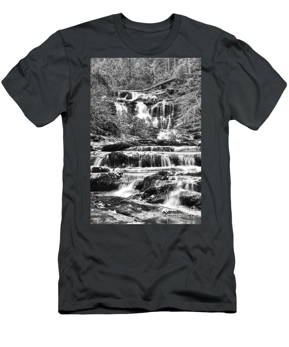 Conasauga Falls T-Shirt featuring the photograph Conasauga Falls 9 by Phil Perkins
