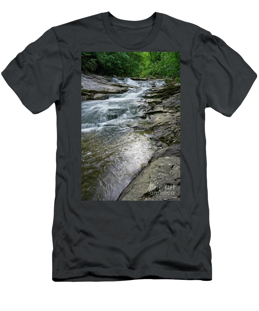 Conasauga Falls T-Shirt featuring the photograph Conasauga Waterfall 20 by Phil Perkins