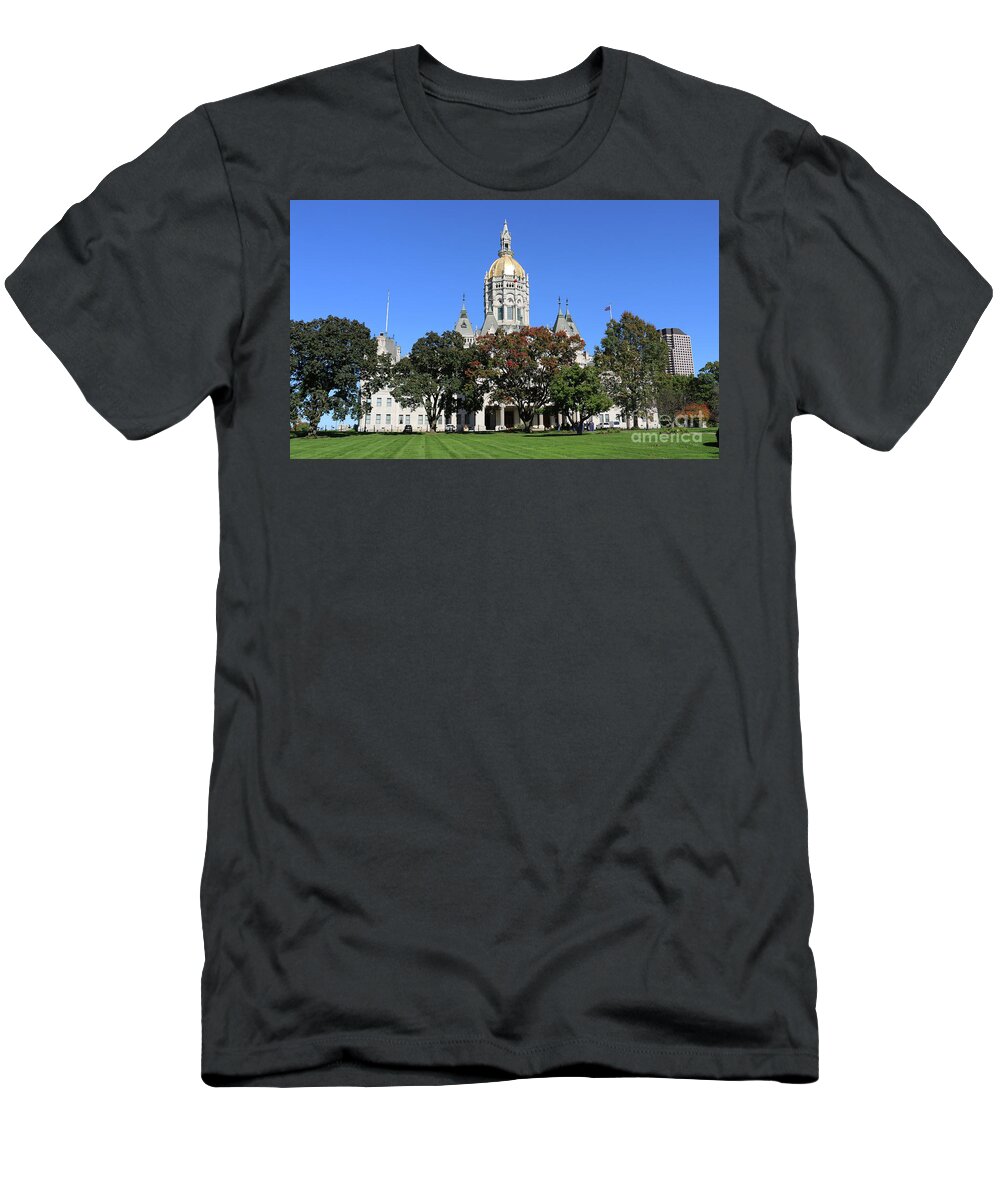 Connecticut State Capitol T-Shirt featuring the photograph Connecticut State Capitol 2795 by Jack Schultz