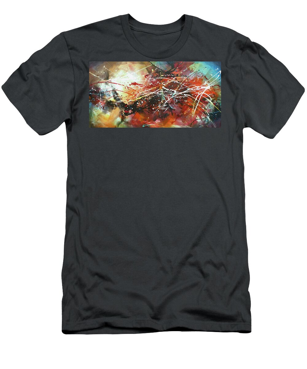 Abstract T-Shirt featuring the painting Contradictions by Michael Lang
