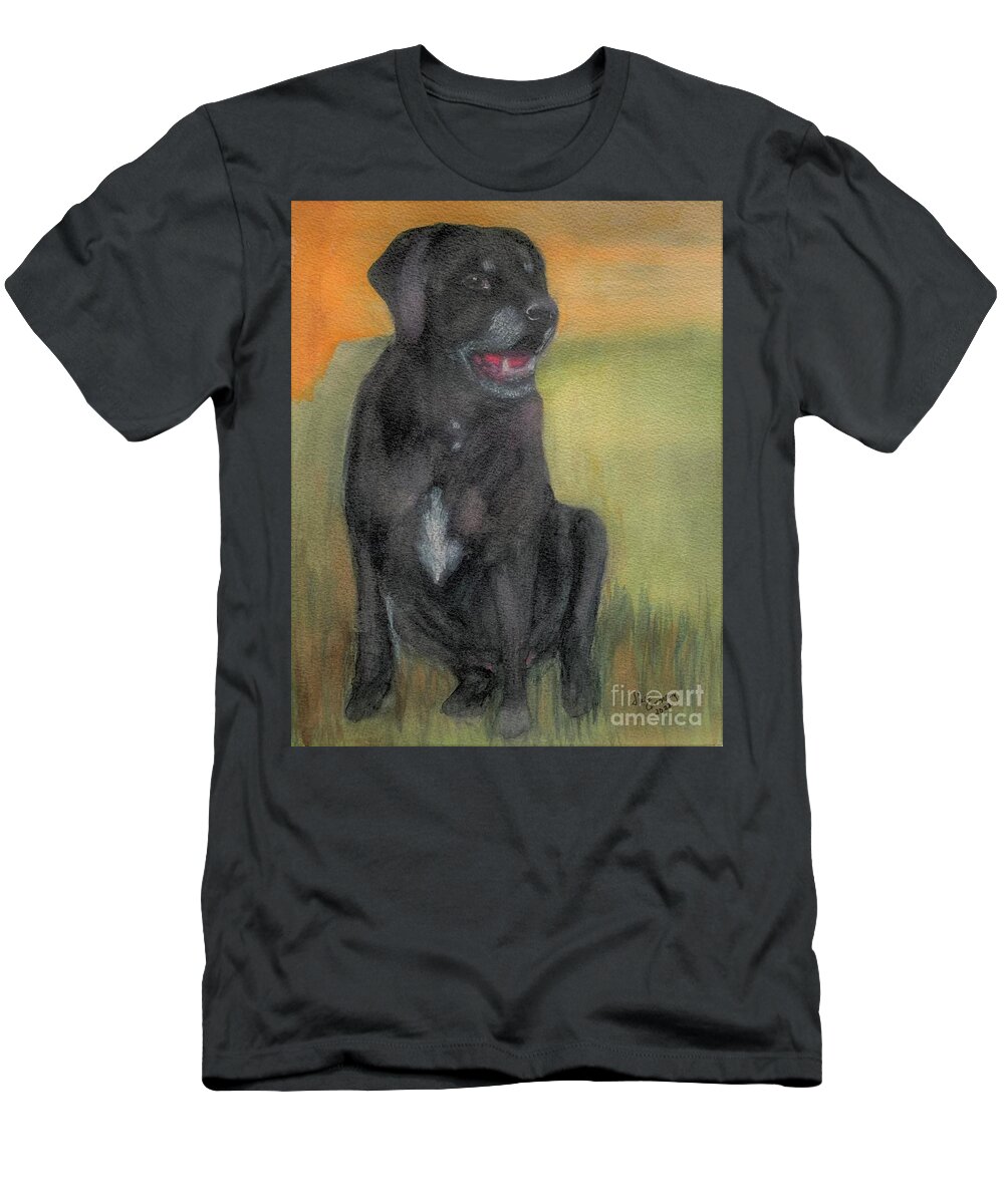 Dog T-Shirt featuring the painting Cooper by Sue Carmony