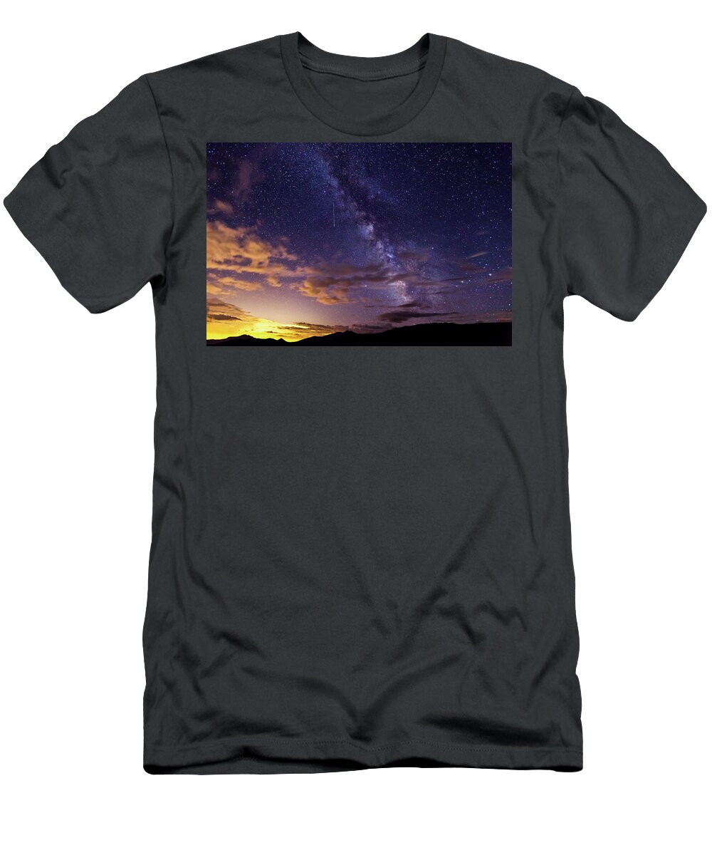 Milky Way T-Shirt featuring the photograph Cosmic Traveler by Darren White