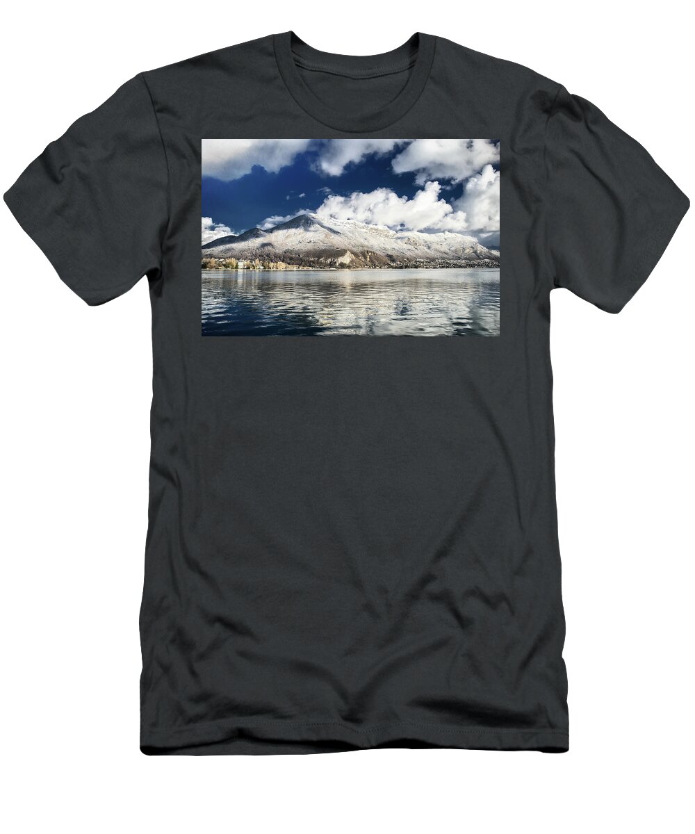 Mountain T-Shirt featuring the photograph Clouds over Annecy by Steven Nelson