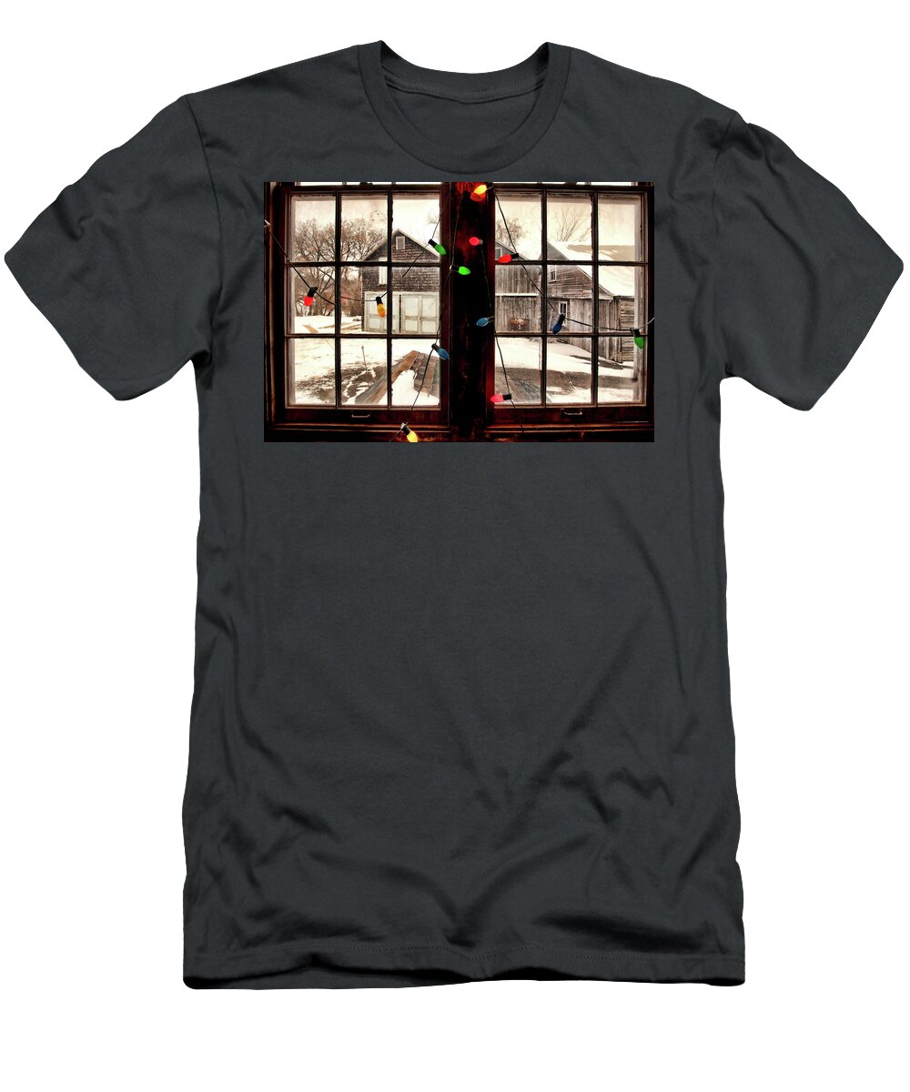 Lights T-Shirt featuring the digital art Country Christmas by Rod Melotte