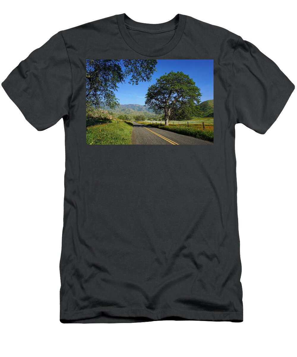 Country Mile T-Shirt featuring the photograph Country Mile Yokohl Valley by Brett Harvey