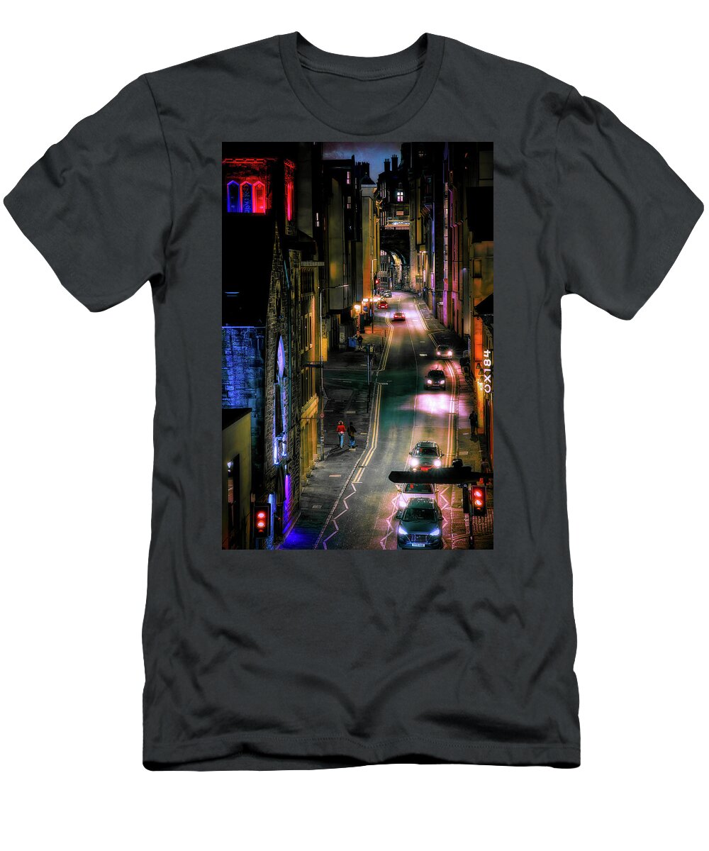Night T-Shirt featuring the photograph Cowgate by Micah Offman