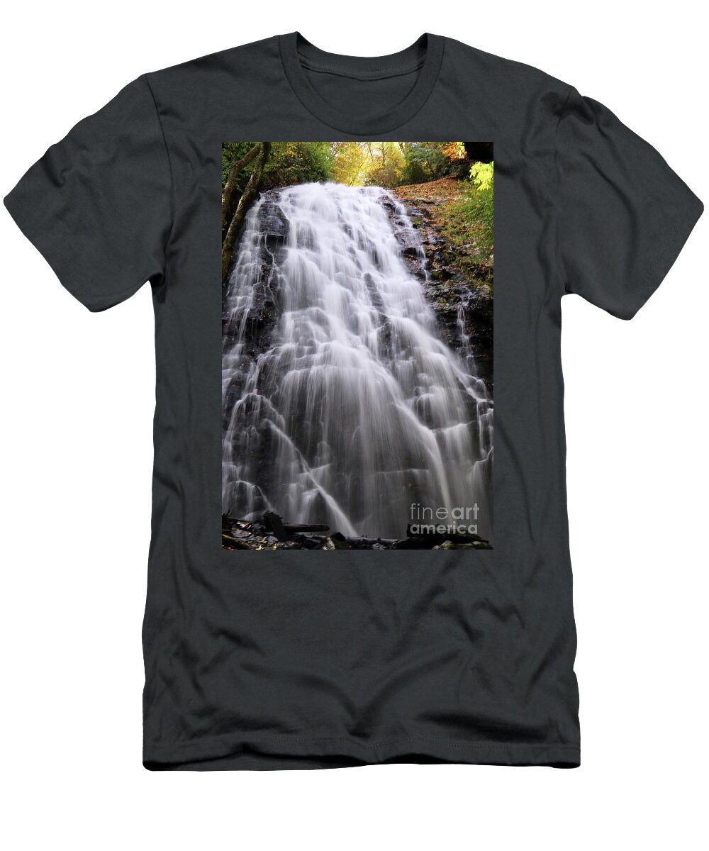 Crabtree Falls T-Shirt featuring the photograph Crabtree Falls North Carolina 0673 by Jack Schultz