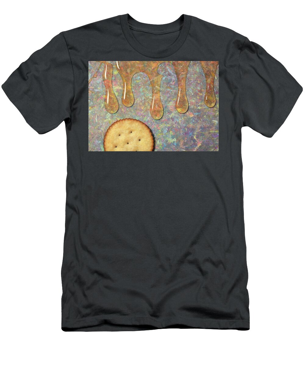 Cracker T-Shirt featuring the painting Cracker Honey by James W Johnson