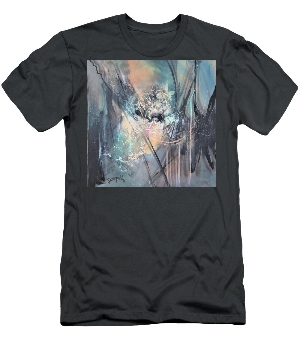 Cradle Of Life T-Shirt featuring the painting Cradle of Life by Tom Shropshire