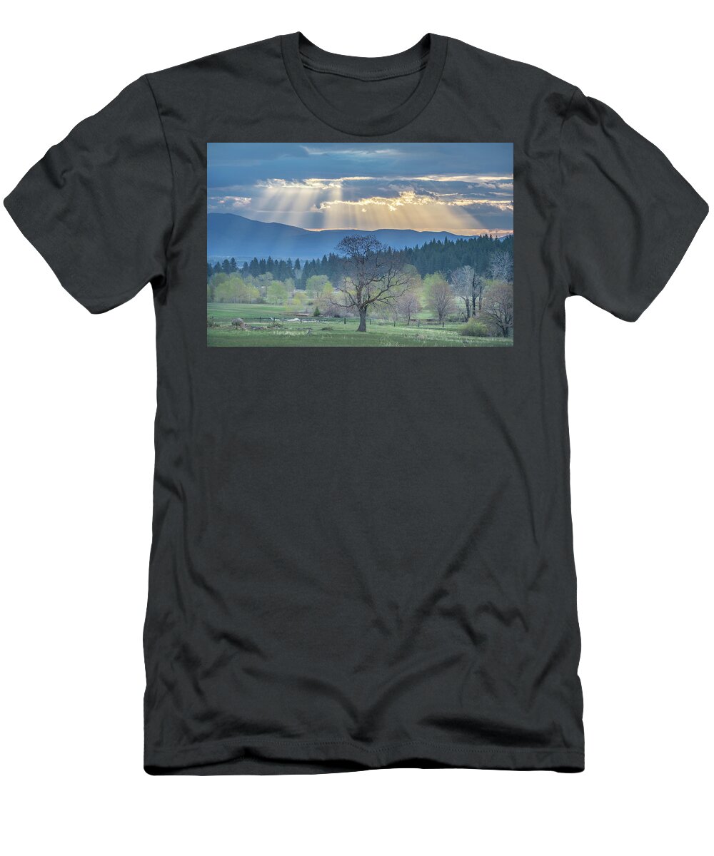 Sun T-Shirt featuring the photograph Crepuscular by Randy Robbins