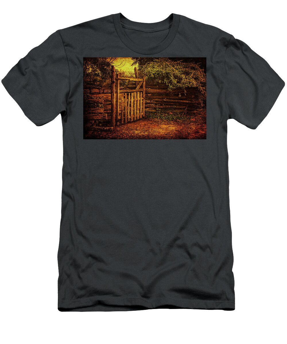 Country T-Shirt featuring the photograph Crooked Charisma by Andrew Paranavitana
