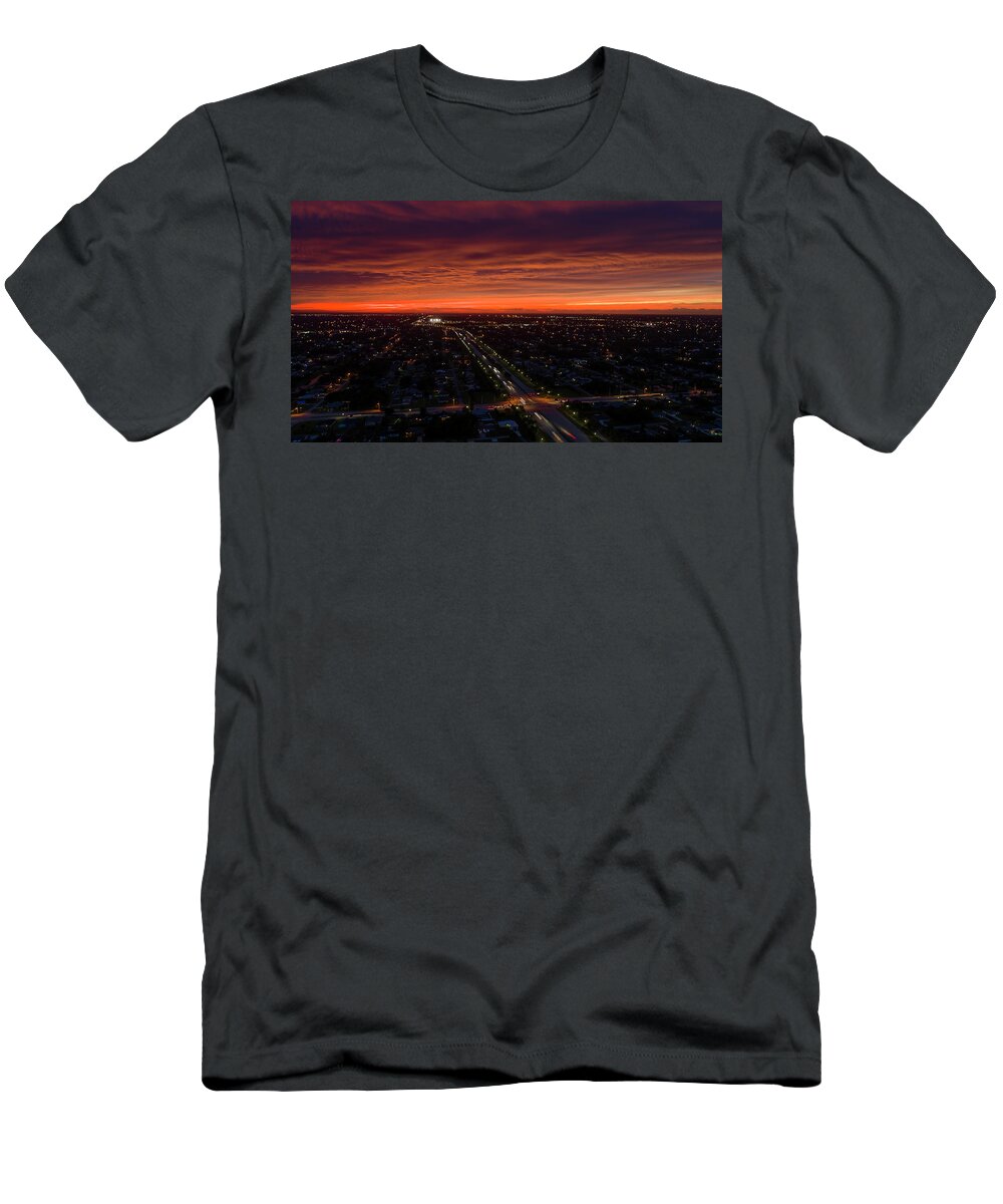 Port St. Lucie T-Shirt featuring the photograph Crosstown Fire by Todd Tucker