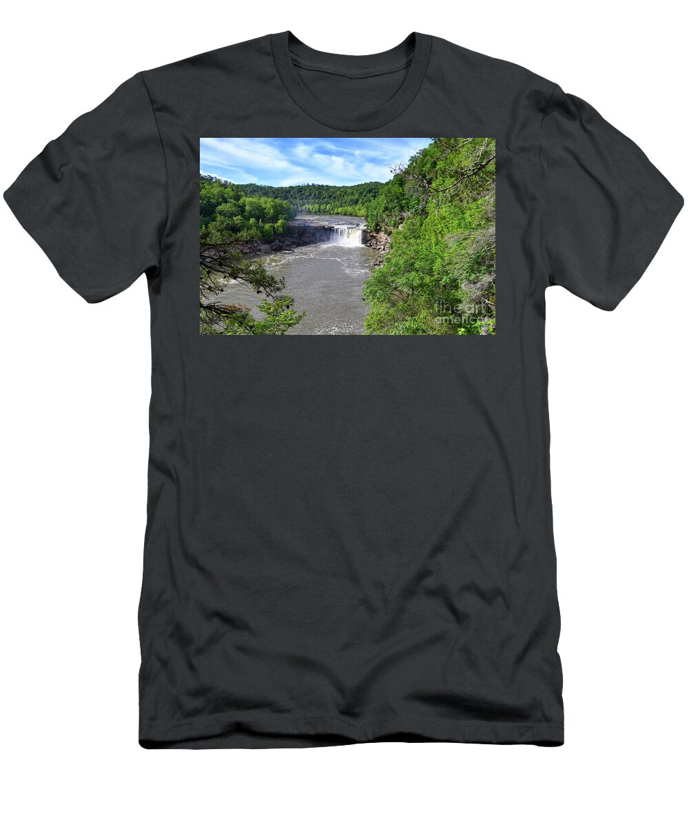 Cumberland Falls T-Shirt featuring the photograph Cumberland Falls 34 by Phil Perkins