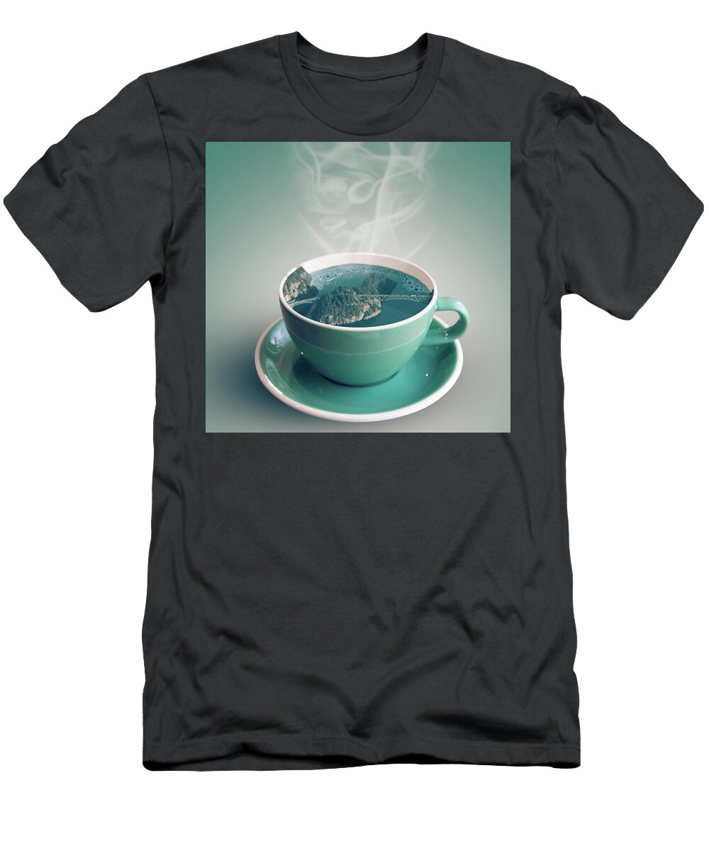Deception Pass T-Shirt featuring the photograph Cup of Deception by Michael Rauwolf