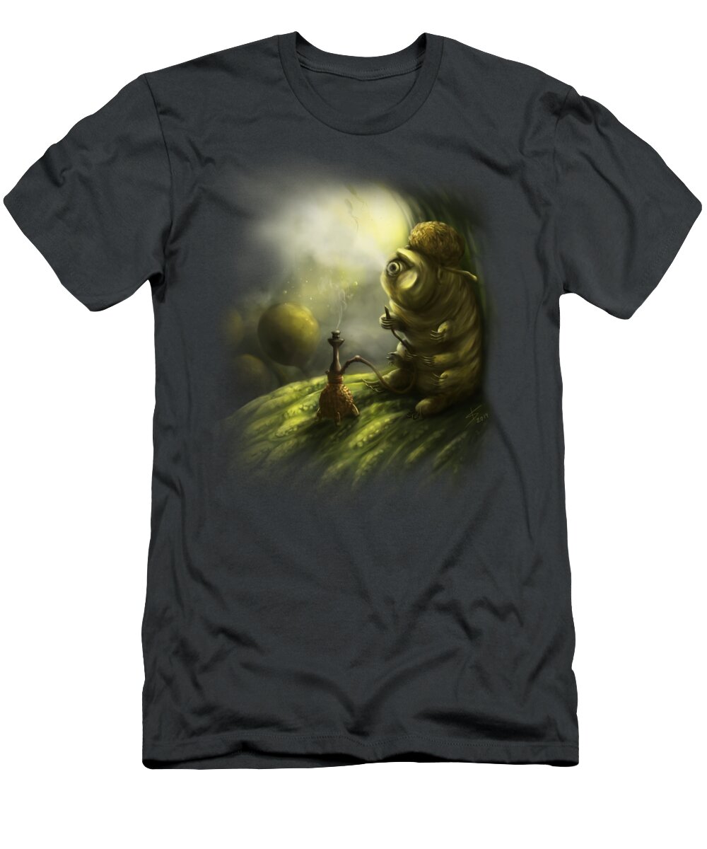 Tardigrade T-Shirt featuring the digital art Curiouser and curiouser... by Katelyn Solbakk
