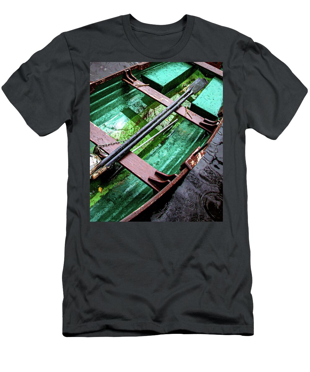 Boat T-Shirt featuring the photograph Currach by Cheryl Prather