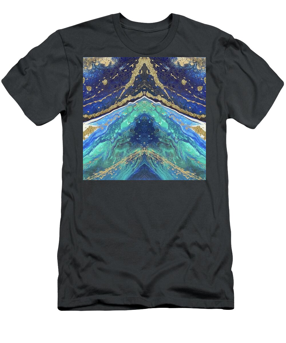 Digital T-Shirt featuring the digital art Current by Nicole DiCicco