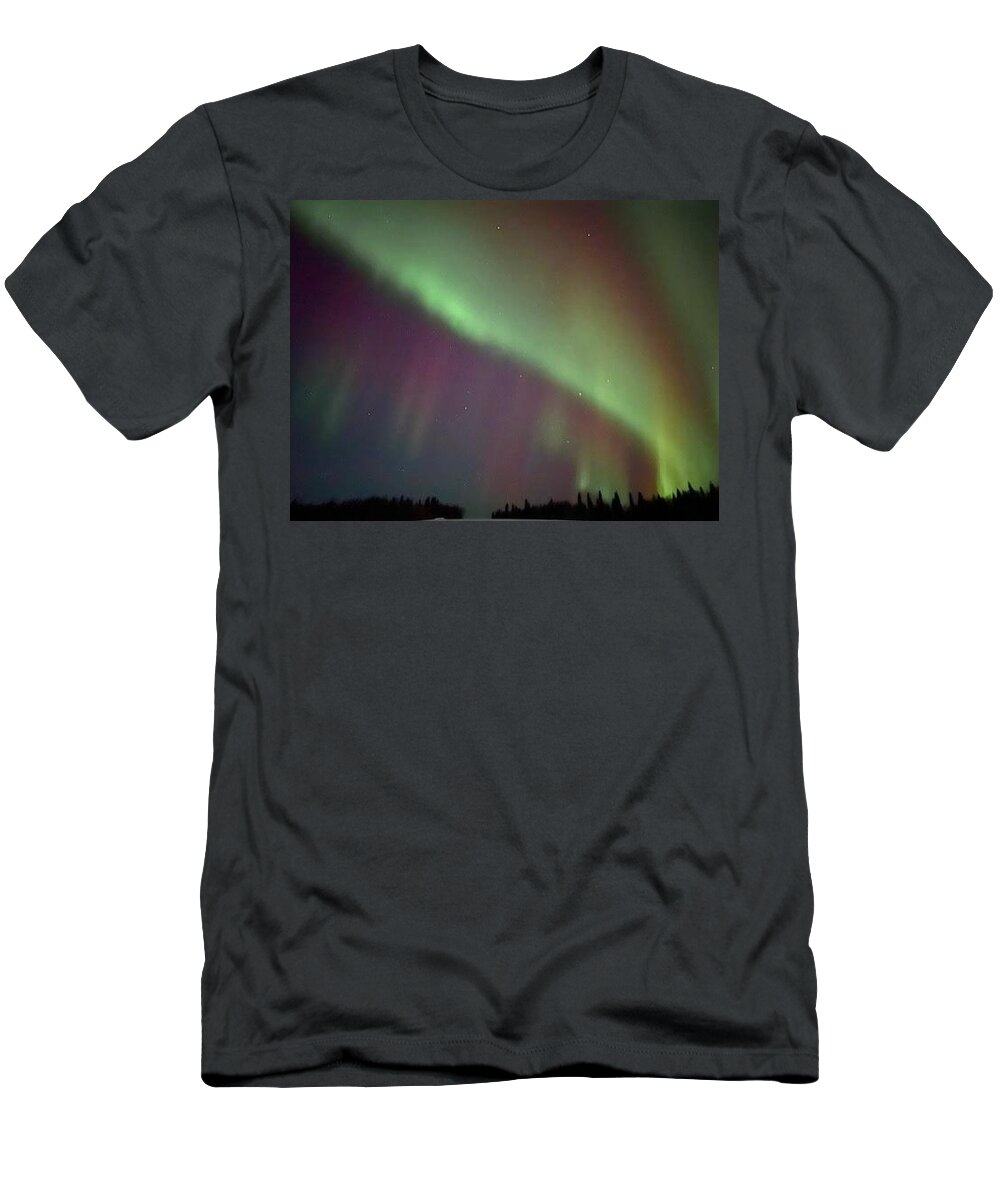 Aurora T-Shirt featuring the photograph Dancing Lights by Barbara Von Pagel