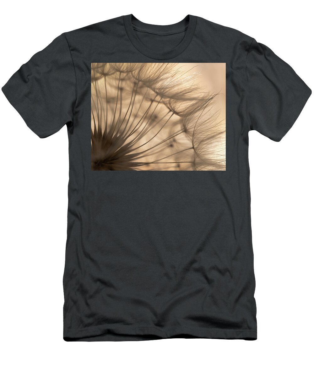 Macro T-Shirt featuring the photograph Dandelioin by Laura Macky