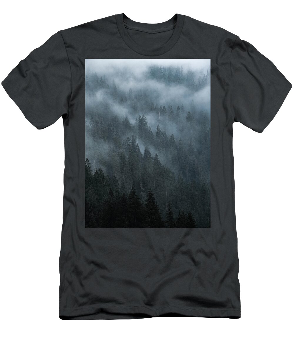 Forest T-Shirt featuring the photograph Dark forest by Cosmin Stan
