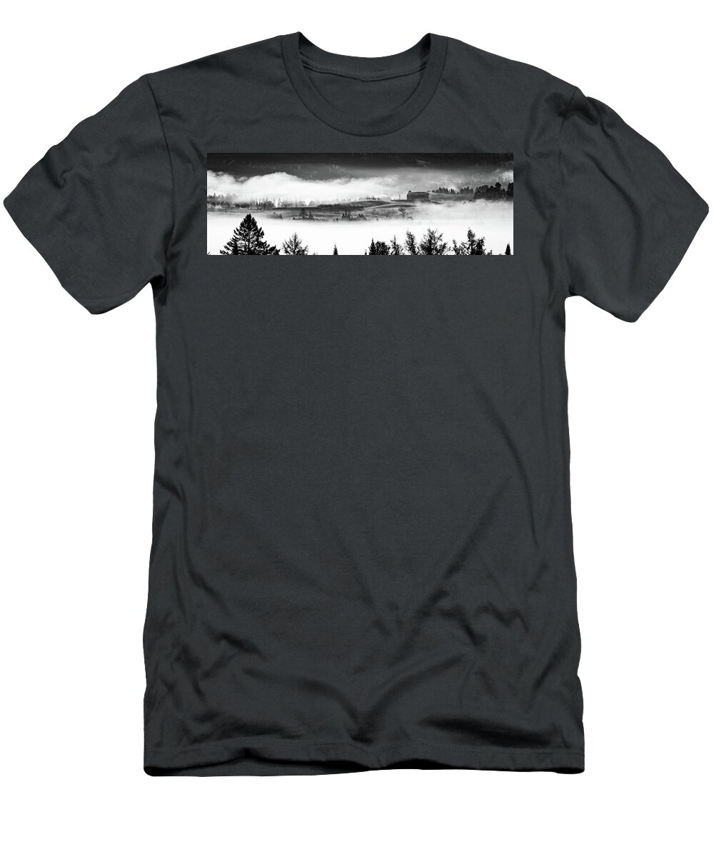Vermont T-Shirt featuring the photograph Darling Hill Panoramic by Tim Kirchoff