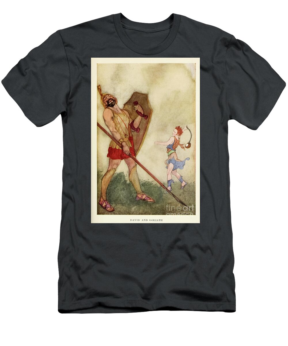 David and Goliath f1 T-Shirt Historic illustrations - Pixels