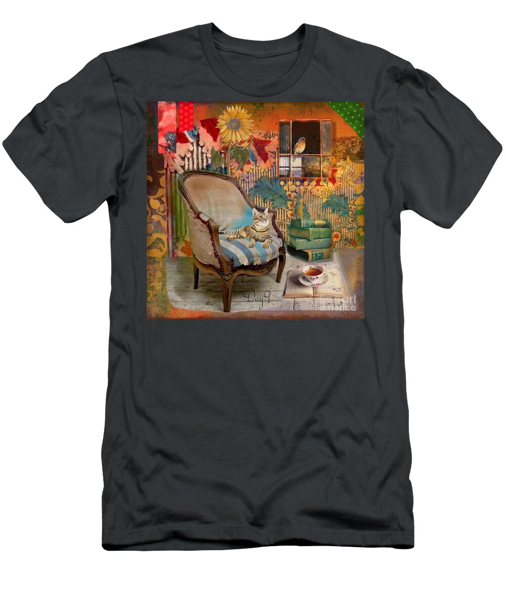  T-Shirt featuring the digital art Day 9 by Nidigicrea Collages