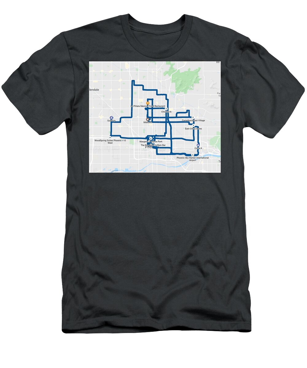 Maps T-Shirt featuring the digital art Dec. 30th 2019 by Designs By L