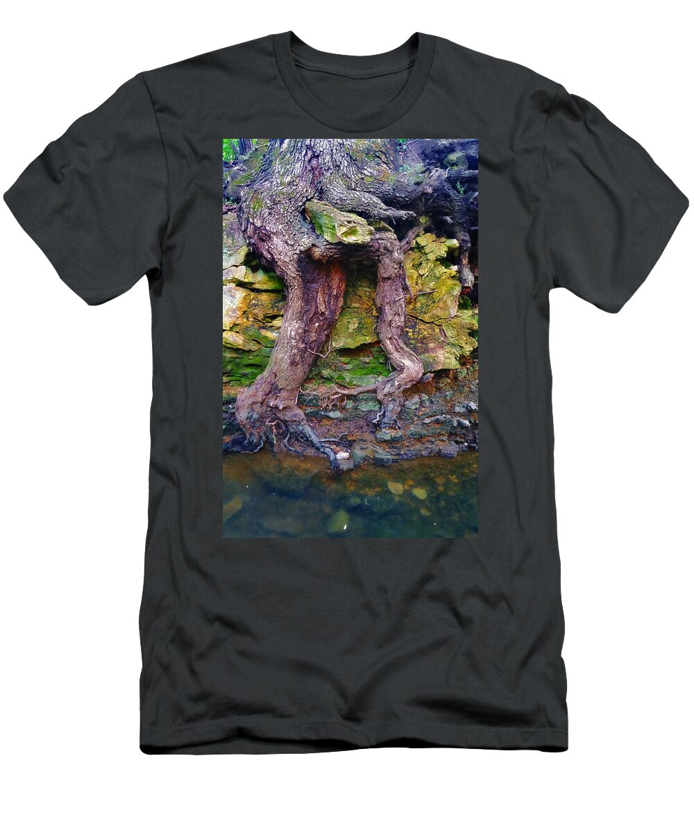 Roots T-Shirt featuring the photograph Deep Roots by Ally White