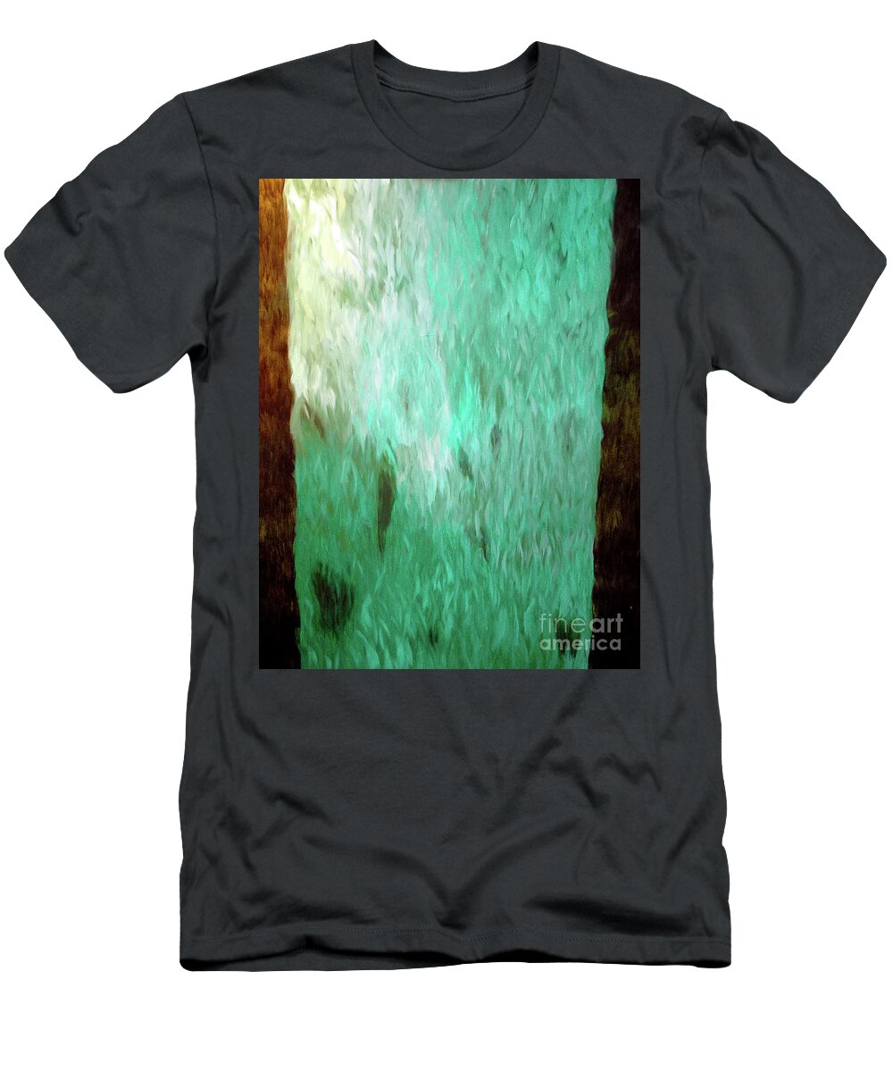 Dean Triolo T-Shirt featuring the painting Deepen, Drop and Die by Dean Triolo