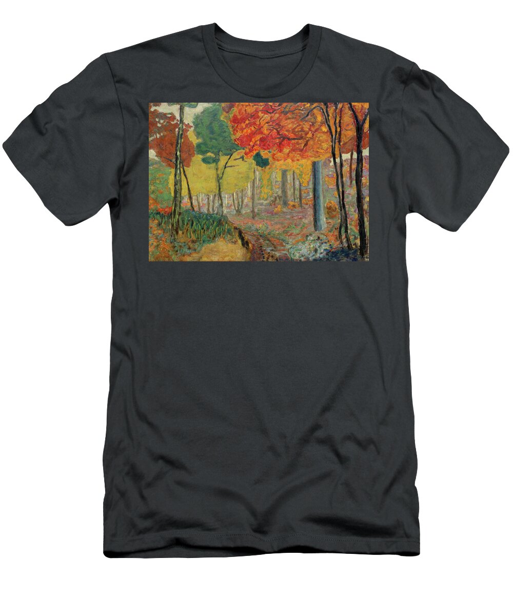 Pierre Bonnard T-Shirt featuring the painting Deer in the Undergrowth by Pierre Bonnard