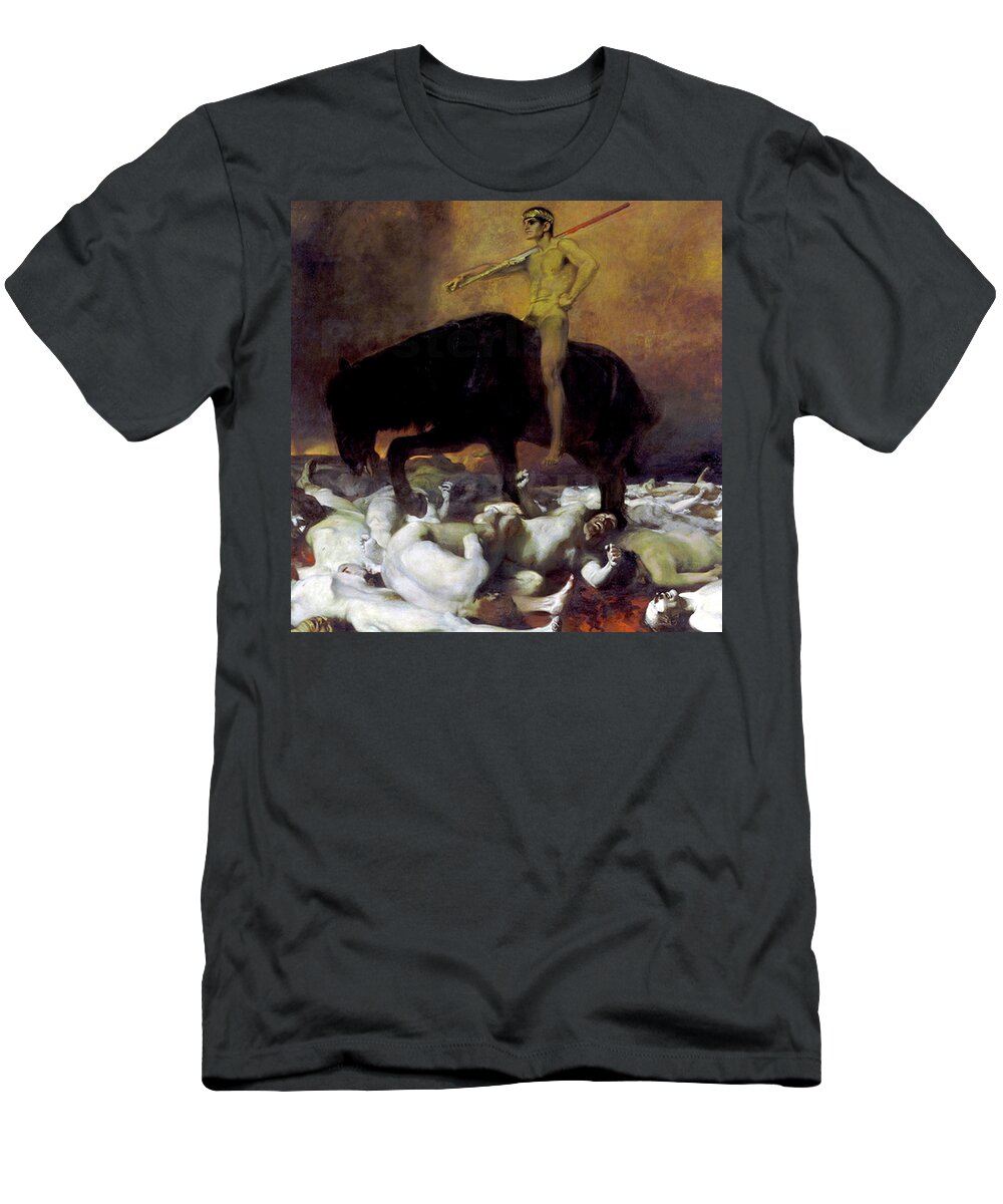 Franz T-Shirt featuring the painting Der Krieg by Franz von Stuck