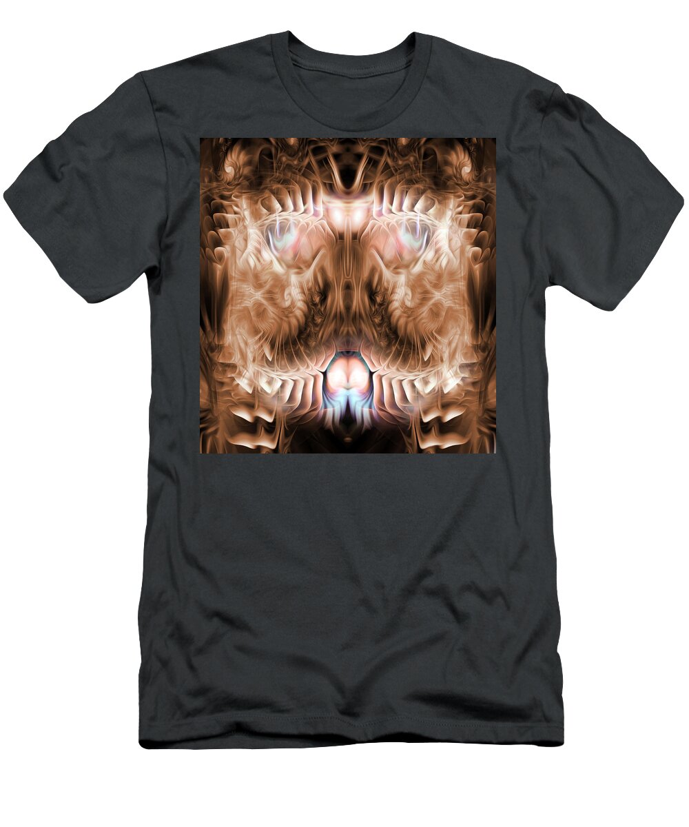 Sepia T-Shirt featuring the digital art Developing ReGenesis by Jeff Malderez