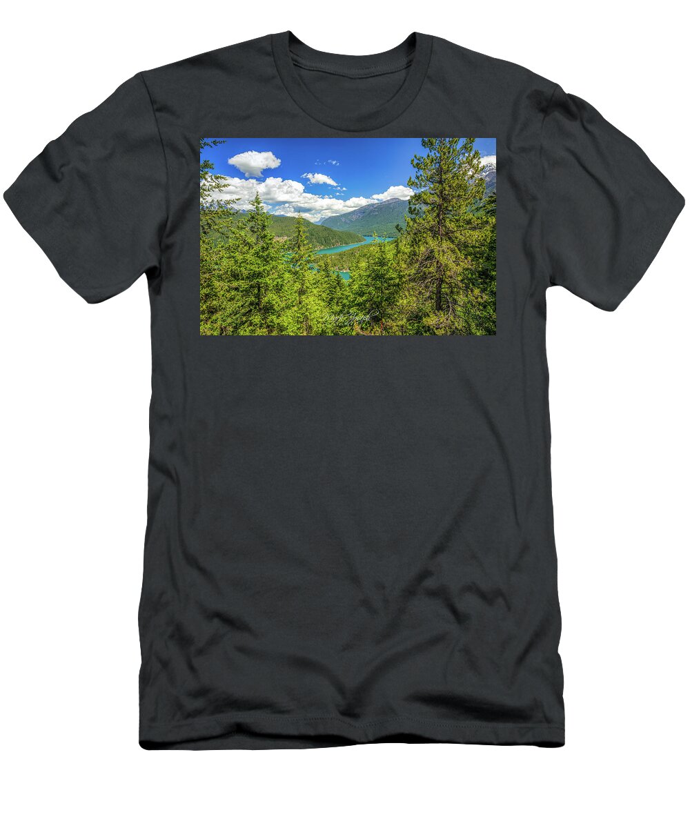 Landscape T-Shirt featuring the photograph Diablo Peekaboo by Mark Joseph