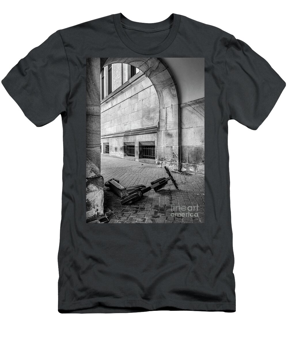 Scooter T-Shirt featuring the photograph Discarded Ride by Daniel M Walsh
