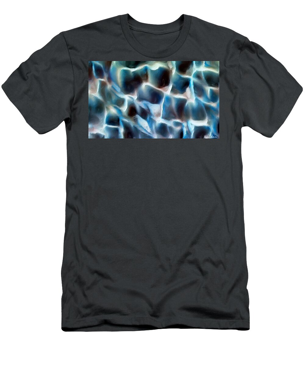  T-Shirt featuring the digital art Distant Echoes from Another World by Rein Nomm
