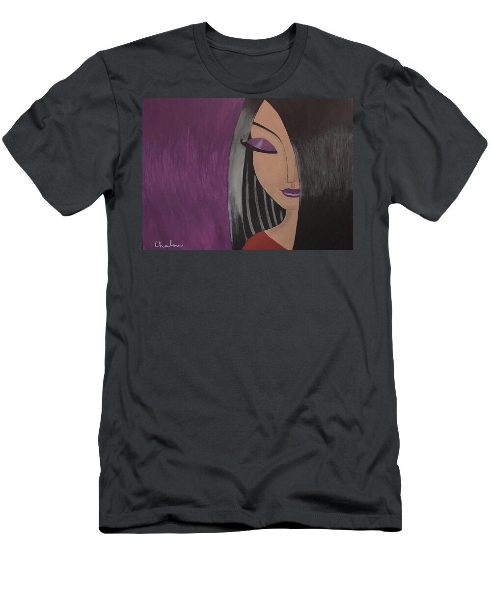  T-Shirt featuring the painting Diva Diva by Charles Young