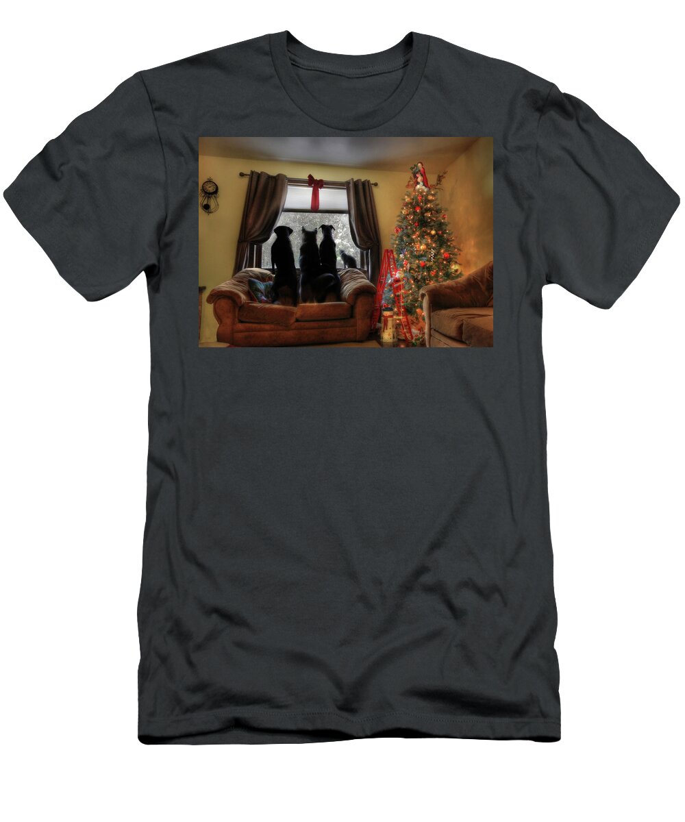 Christmas T-Shirt featuring the photograph Do You Hear What I Hear by Lori Deiter