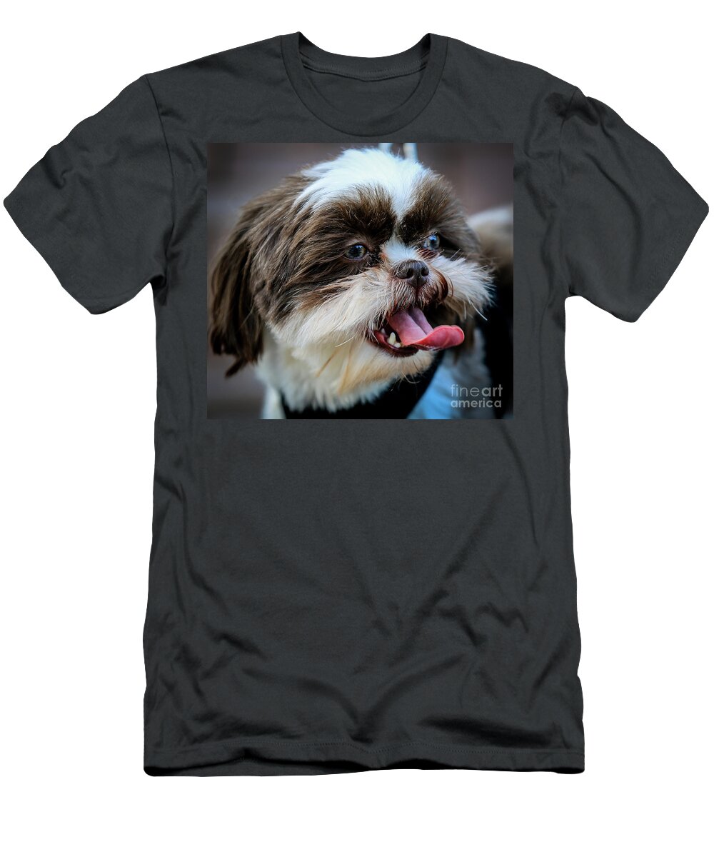 Dog T-Shirt featuring the photograph Doggy by Mina Isaac