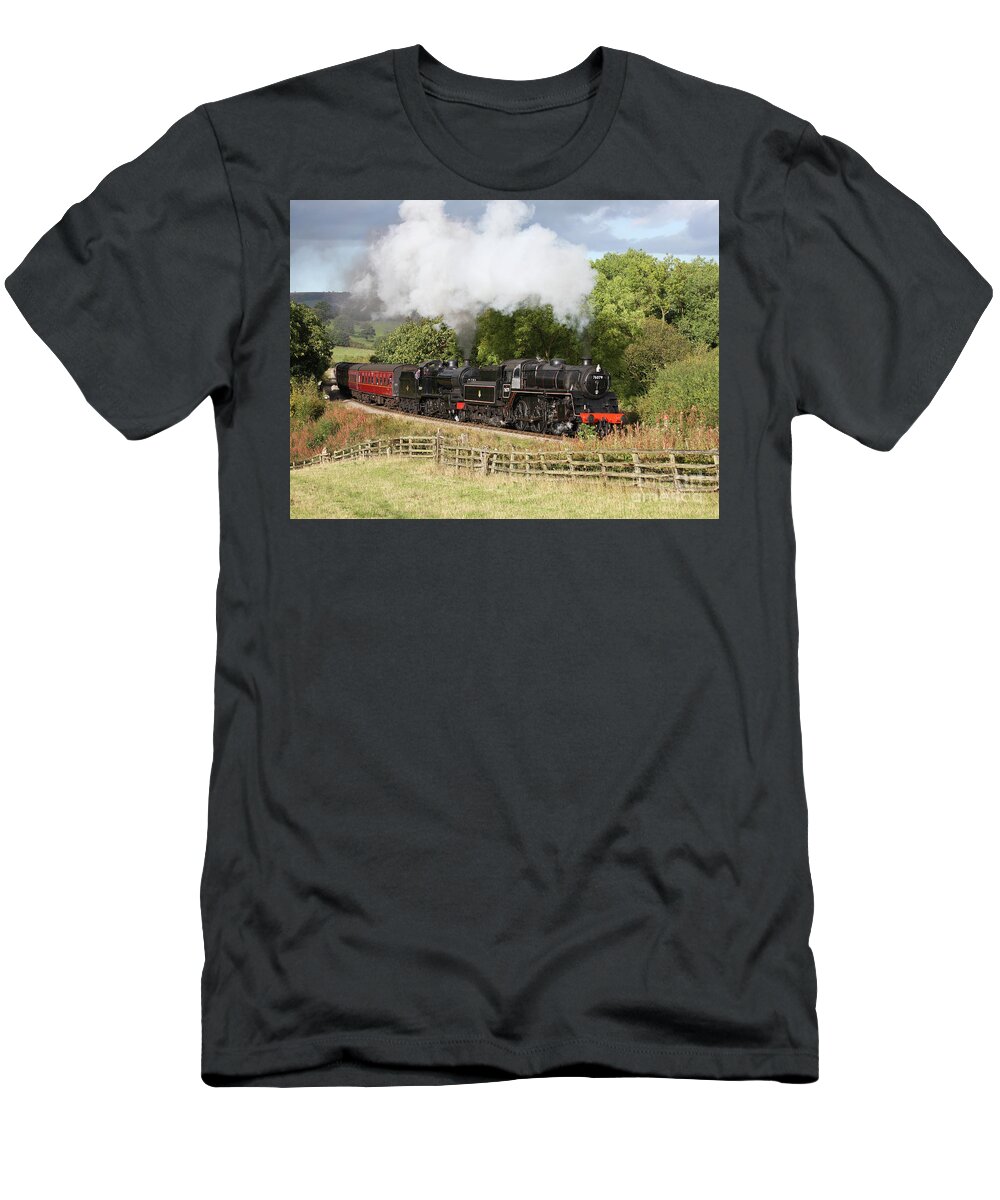 Nymr T-Shirt featuring the photograph Double header NYMR by Bryan Attewell