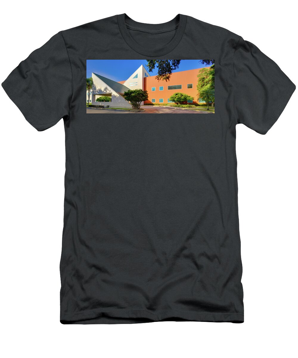 Coastal Orthopedics T-Shirt featuring the photograph Double Triangle Entrance Right View by Rolf Bertram