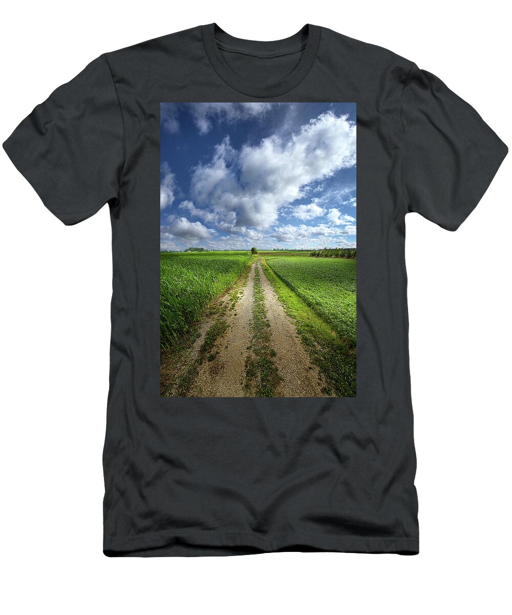 Outdoors T-Shirt featuring the photograph Down Country Roads by Phil Koch